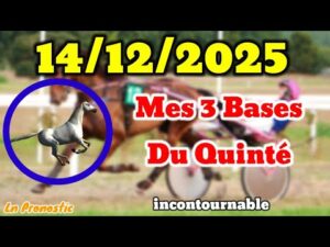 Lire la suite à propos de l’article (Vincennes): Pronostics PMU Mes 3 bases incontournable DIMANCHE 14 DÉCEMBRE 2025 À VINCENNES