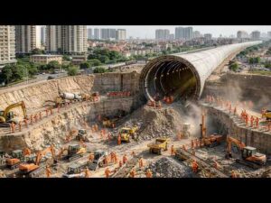 Lire la suite à propos de l’article (Sartrouville): Inside France’s 200 km Grand Paris Express Mega Metro Tunnel Construction Beneath Paris