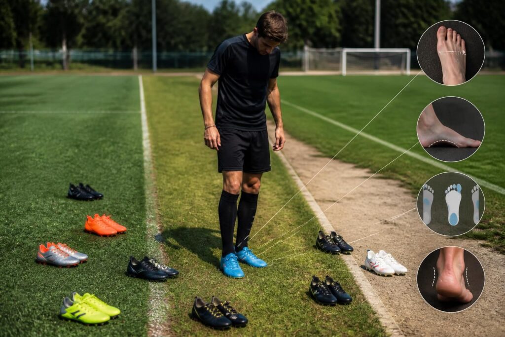 découvrez comment choisir les chaussures de football idéales en fonction des crampons, du type de terrain et de votre morphologie grâce à notre guide complet.