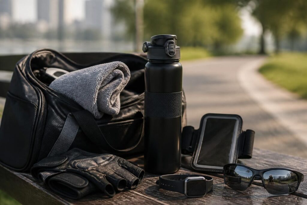 Gourde, sac, accessoires : le kit du sportif du week-end