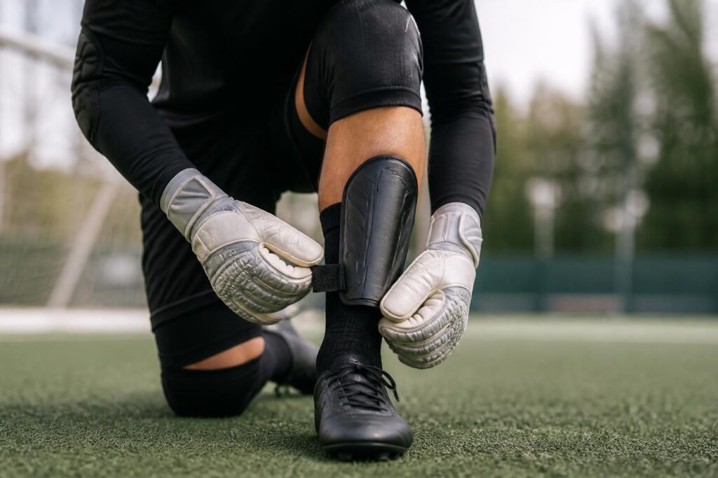 Protège-tibias et gants de gardien : bien s’équiper au foot