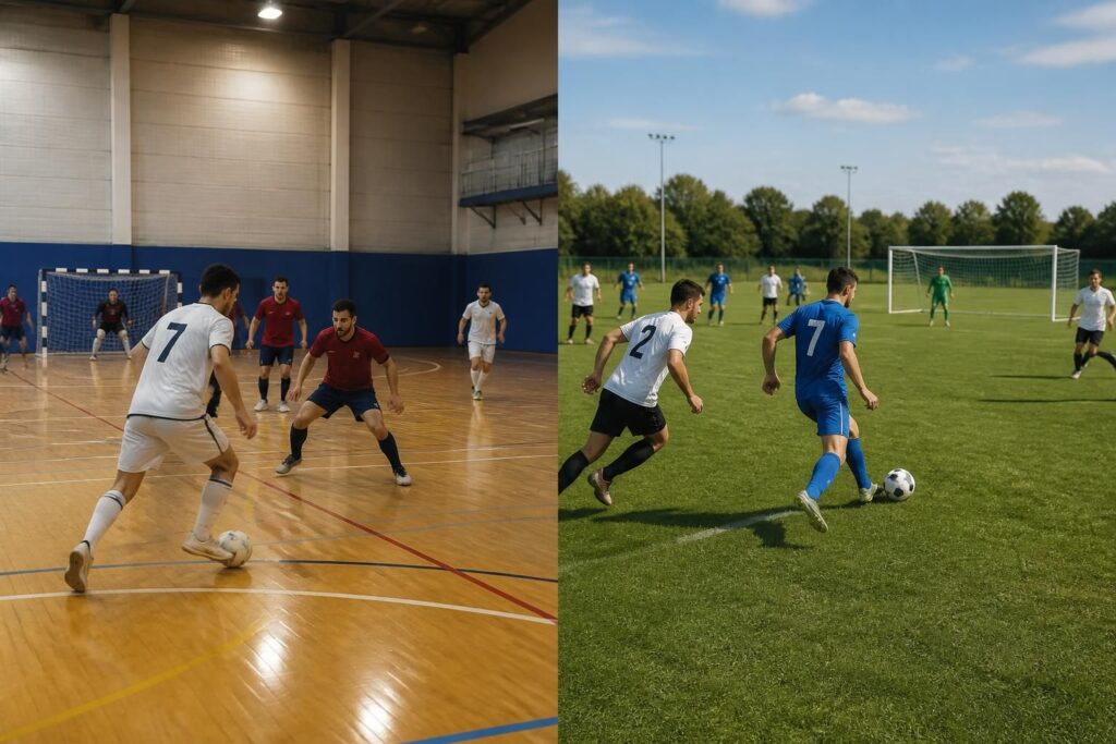 découvrez les principales différences entre le futsal, le foot à 5 et le foot à 11, leurs règles, terrains et stratégies pour mieux comprendre ces variantes du football.