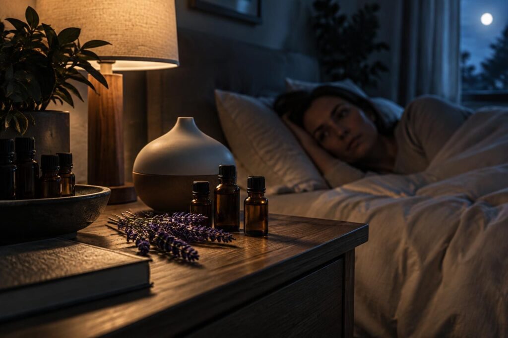 découvrez quelles huiles essentielles peuvent accompagner le sommeil et les précautions à prendre avant de les utiliser contre l’insomnie.